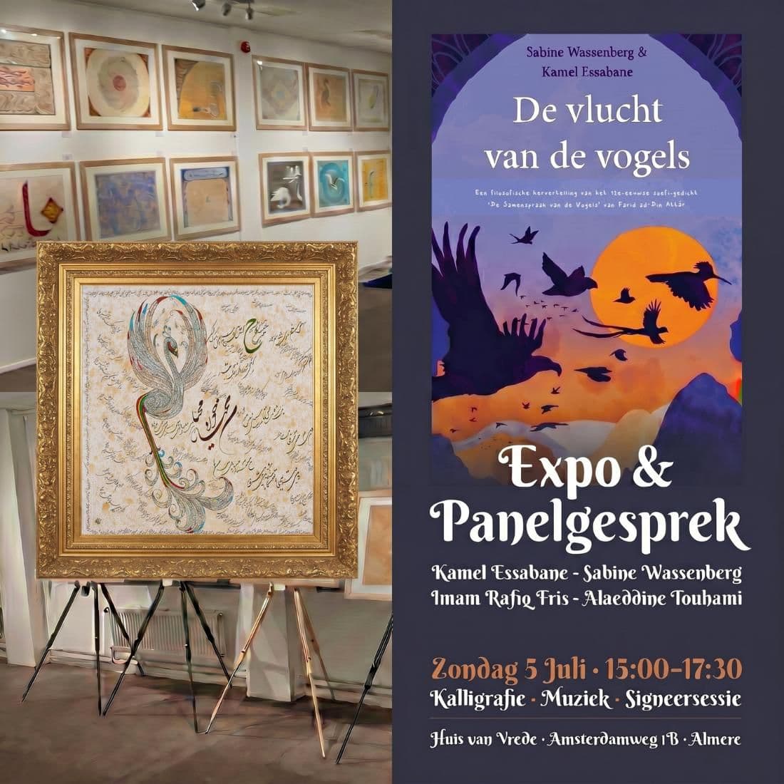 De vlucht van de vogels, expo en panelgesprek op 5 juli in Huis van Vrede